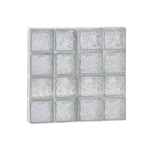 30 in. x 30 in. x 3.125 in. Metric Series Cuneis Pattern Frameless Non-Vented Glass Block Window