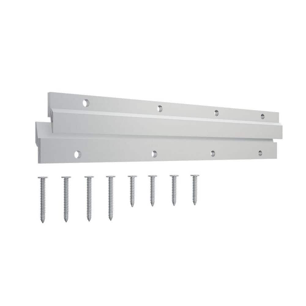 SteelTek Shutter French Cleat Kit for 12 in. W x 48 in. H+, 11.5 in. Top/Bottom Plus Side Brackets, Aluminum price history on PriceWatchPro