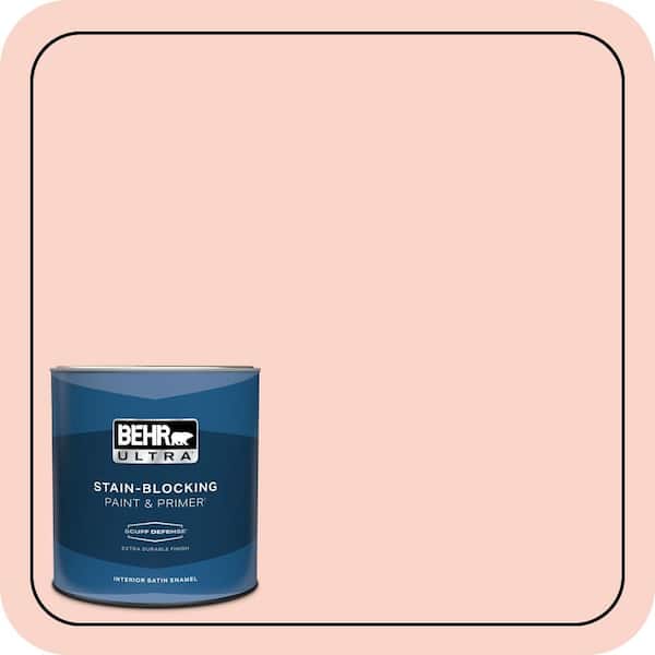 BEHR ULTRA 1 qt. #P180-1 Deco Shell Extra Durable Satin Enamel Interior Paint & Primer