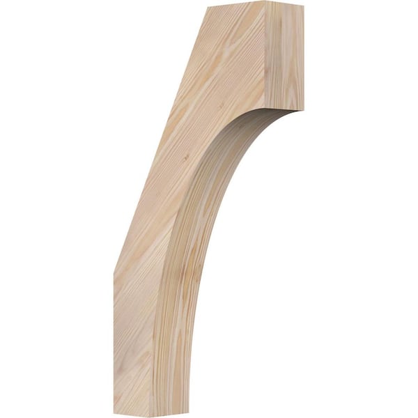 Ekena Millwork 3 1/2"W x 12"D x 24"H Westlake Smooth Knee Brace, Douglas Fir