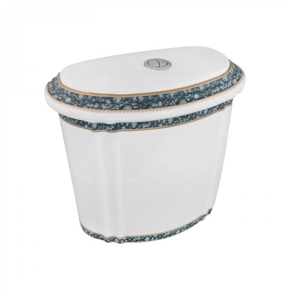 RENOVATORS SUPPLY MANUFACTURING 1.6 GPF Dual Flush Corner Toilet Tank