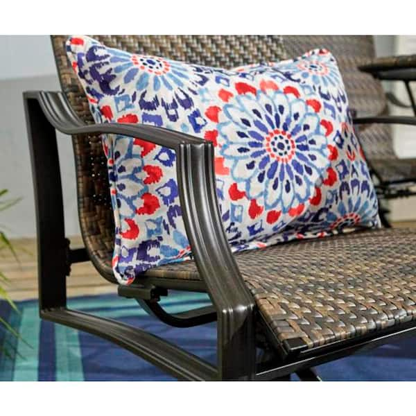 hampton bay statesville swivel steel woven outdoor patio dining chair