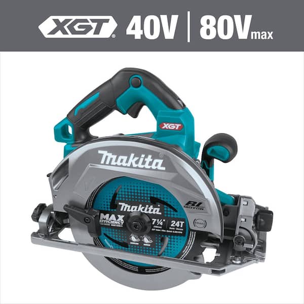 Makita 40V Max XGT Brushless Cordless 7-1/4 in. Circular Saw with Guide Rail Compatible Base, AWS Capable (Tool Only)