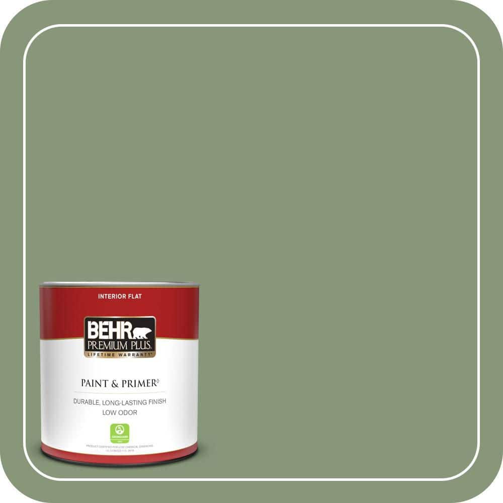 1 qt. #S390-5 Laurel Tree Flat Low Odor Interior Paint & Primer price history on PriceWatchPro