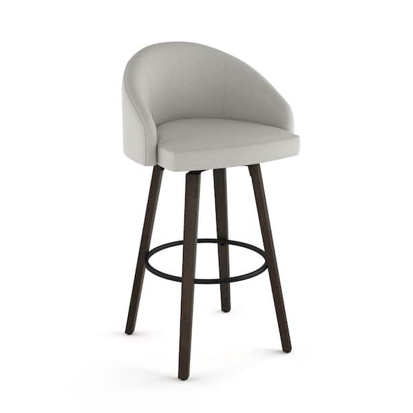 grey and wood bar stools