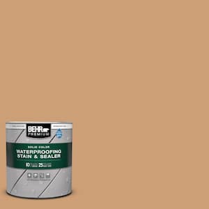 1 qt. #S250-4 Fresh Croissant Solid Color Waterproofing Exterior Wood Stain and Sealer