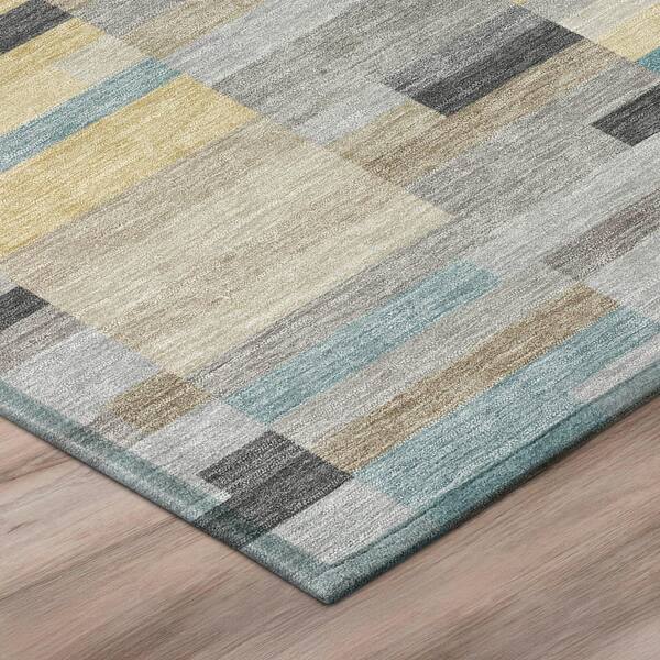 Chantille Machine Washable Indoor/Outdoor Abstract ACN3107 Gray 10 ft. x 14 ft. Area Rug