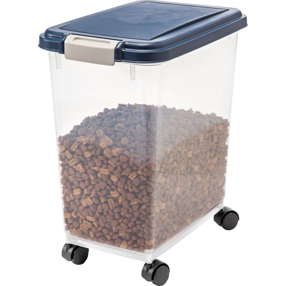 33 Qt. Airtight Pet Food Storage in Navy