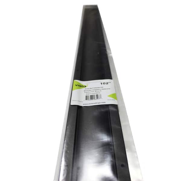 Vista Railing Systems Inc 102 in. Textured Black Aluminum Drink Rail Adaptor