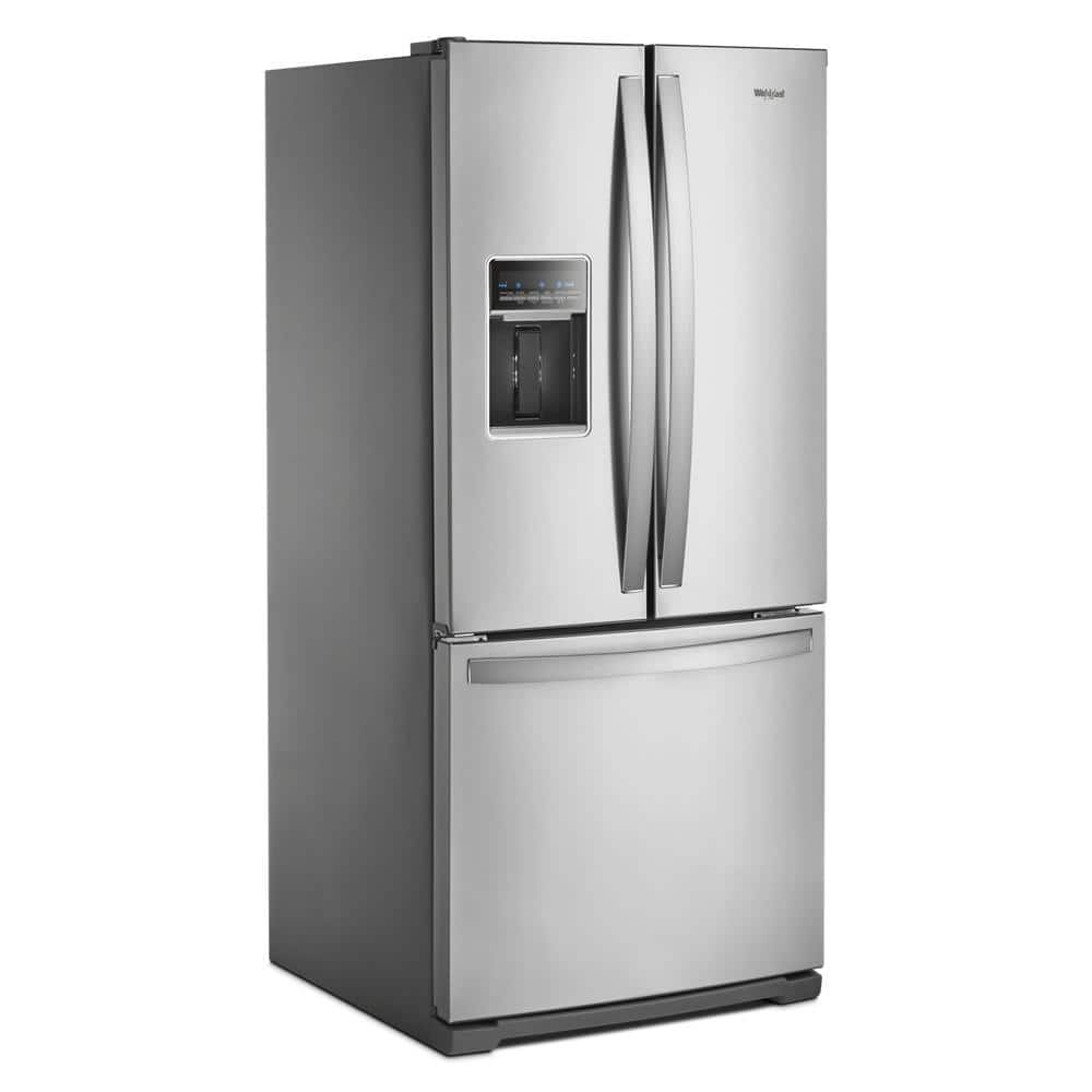 Whirlpool 30" Stainless Steel French Door Refrigerator with Water Dispenser