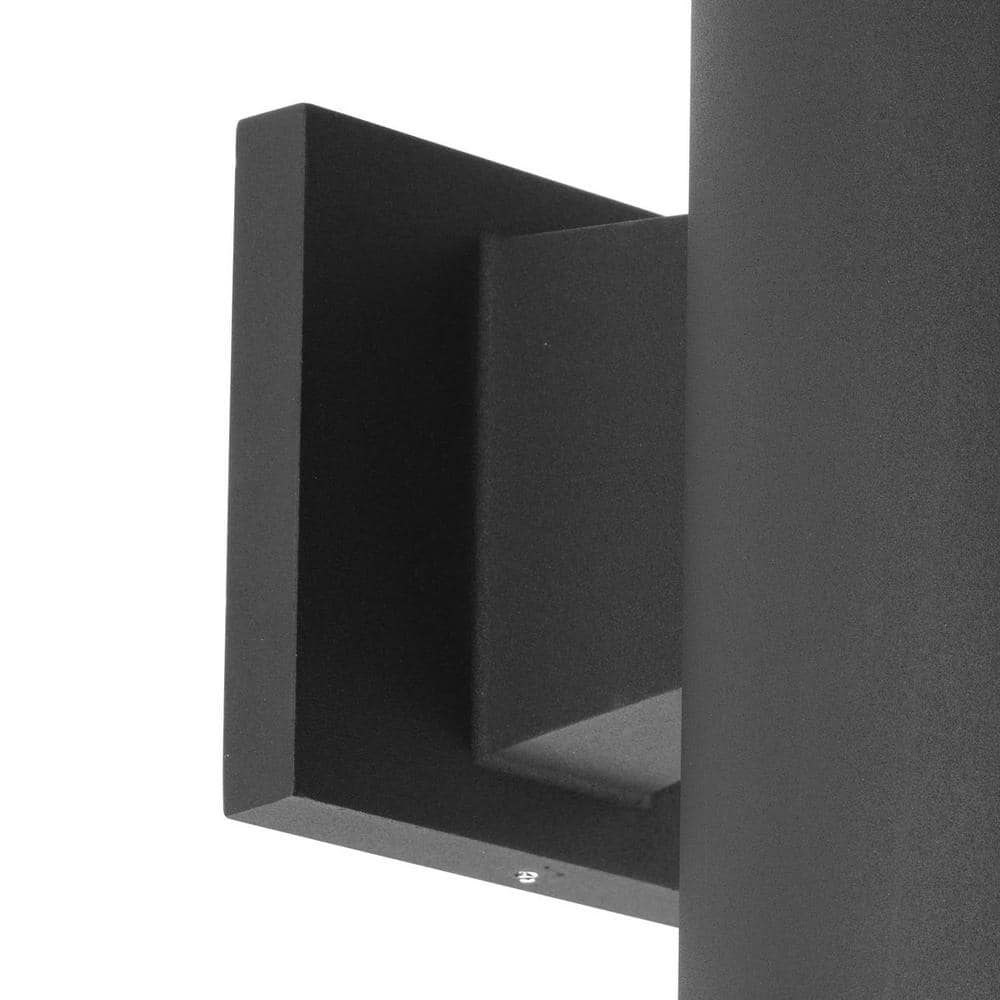 Elegant Dimmable Bronze-Black Cylinder Wall Light