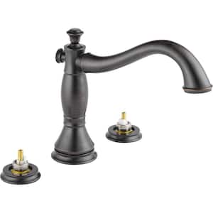 Cassidy 2-Handle Deck-Mount Roman Tub Faucet Trim Kit in Venetian Bronze (Valve and Handles Not Included)