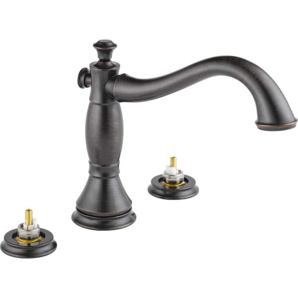 Delta Cassidy 2-Handle Deck-Mount Roman Tub Faucet Trim Kit in Venetian Bronze (Valve and Handles Not Included)