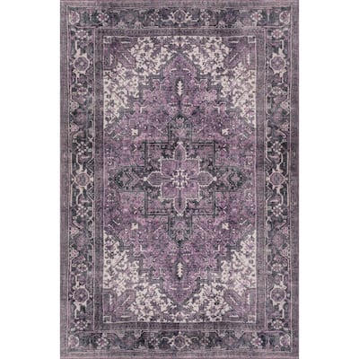 Athena 3 Plum 8 ft. 6 in. x 12 ft. 9 in. Area Rug