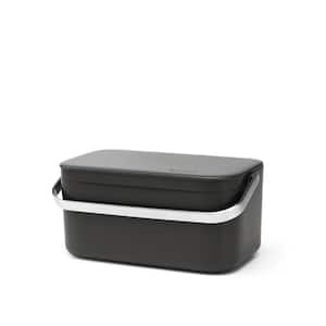 SinkSide Caddy, 0.5 Gal. Dark Gray, Food Waste Indoor Recycling Bin
