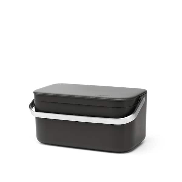 SinkSide Caddy, 0.5 Gal. Dark Gray, Food Waste Indoor Recycling Bin