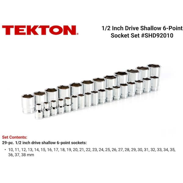 1/2 in. Drive 6-Point Socket Set (29-Piece)