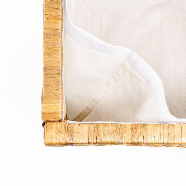 happimess Anada Wicker Weave 30 in. Storage Trunk, Natural