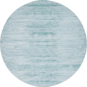 Uptown Collection Madison Avenue Turquoise 8' 0 x 8' 0 Round Rug