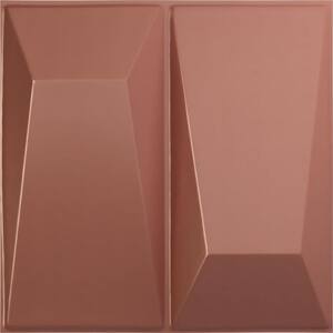 11 7/8 in. x 11 7/8 in. Locke EnduraWall Decorative 3D Wall Panel, Champagne Pink (12-Pack for 11.76 Sq. Ft.)