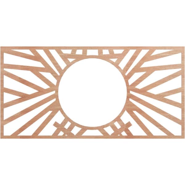 Ekena Millwork 0.25 in. x 36 in. x 18 in. Wood (Cherry) Medallion Moulding