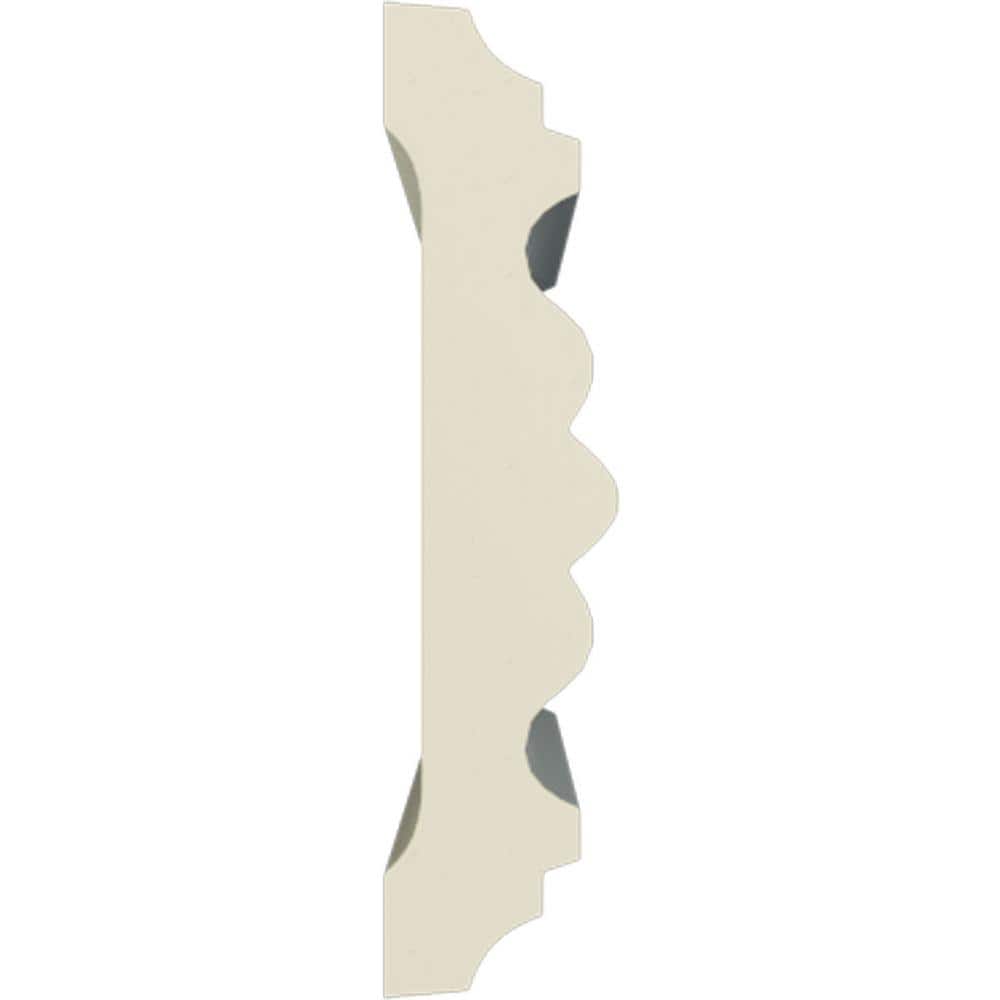 Classic Gray Polyurethane Crown Casing, 94.5" Length