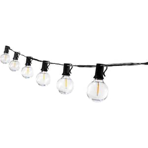 WYZM Outdoor String Lights 25 Shatterproof Bulbs 50 ft. IP65 Weatherproof  for Outside, Patio, Backyard E12-I - The Home Depot