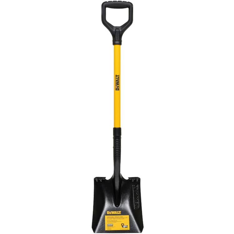  32 in. Fiberglass D-Handle Carbon Steel Transfer Shovel