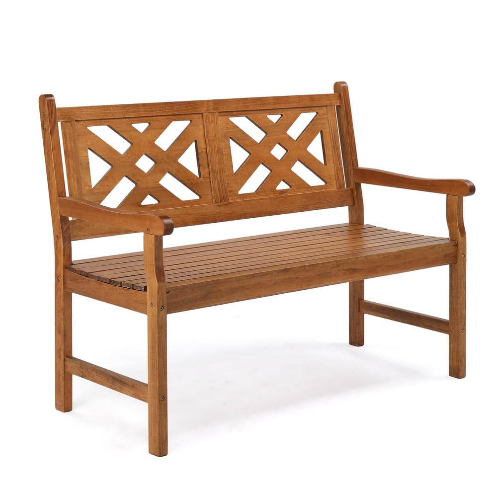 Karl home 47 in. 2-Person Wood Outdoor Bench K1G56000889 - The Home Depot