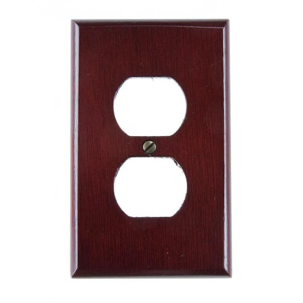 AMERELLE 1-Duplex Wall Plate, Rosewood