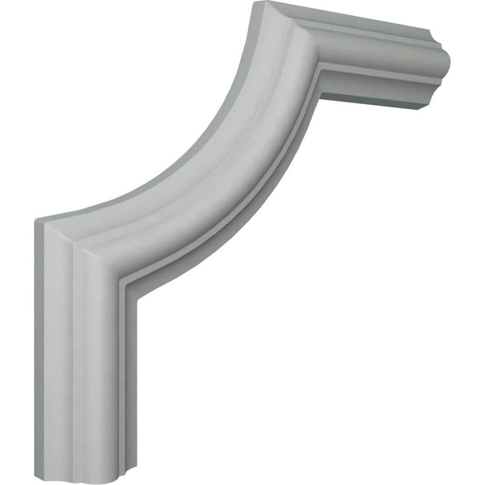 Large Classic Primed White Urethane Crown Moulding Corner