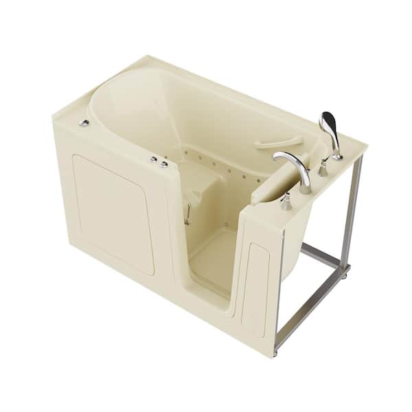 Universal Tubs HD Series 32 in. x 60 in. Right Drain Quick Fill Walk-In Air Tub in Biscuit