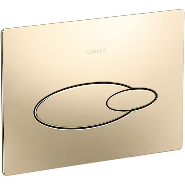 KOHLER Droplet Flush Actuator Plate in Vibrant French Gold