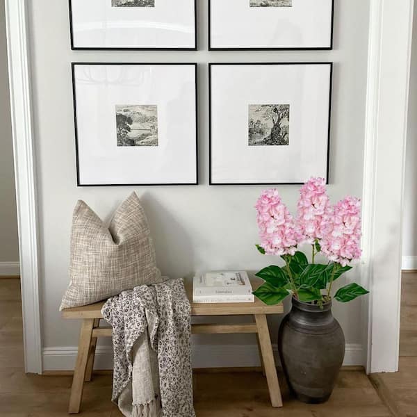 Unbranded Home Decor Series: 3-Piece, 27.5"H x 4"W Pink Artificial Cone Hydrangea