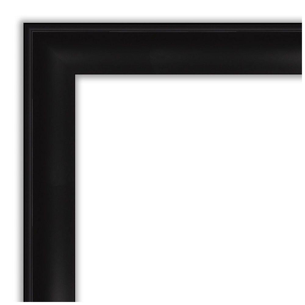 Grand Black Rectangular Wall-Mounted Bathroom Vanity Mirror
