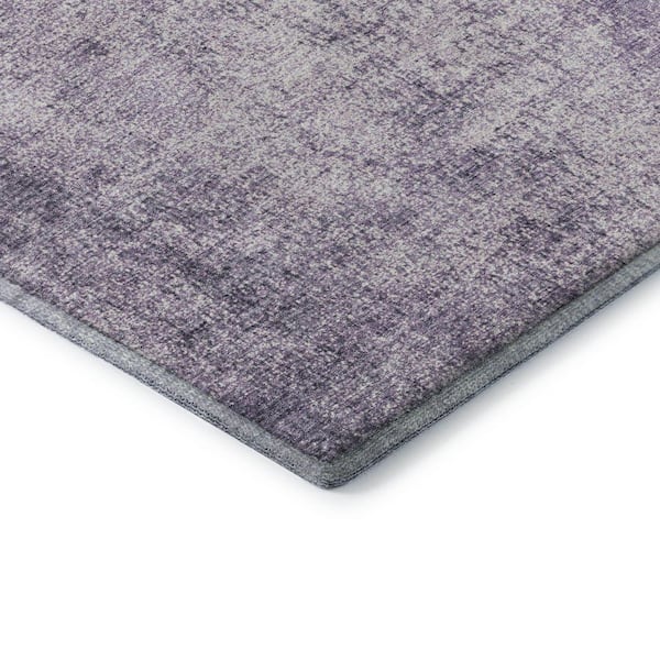 Mayfield Premium Machine Washable Abstract AMF1903 Lavender 3 ft. x 4 ft. Area Rug