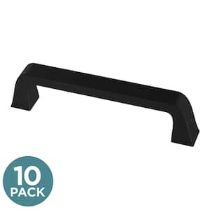 Classic Bell 3-3/4 in. (96 mm) Classic Matte Black Cabinet Drawer Bar Pulls (10-Pack)