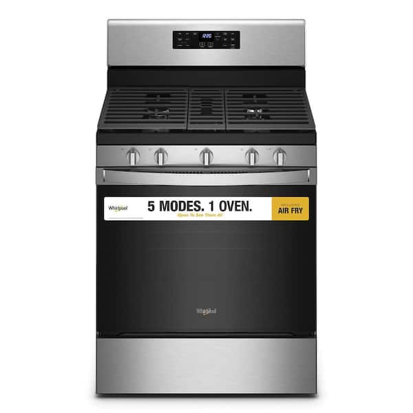 Whirlpool 5 cu. ft. Gas Range with Air Fry Oven in Stainless Steel