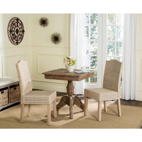 White Wicker Dining Room Chairs, Safavieh Dining Table And Chairs