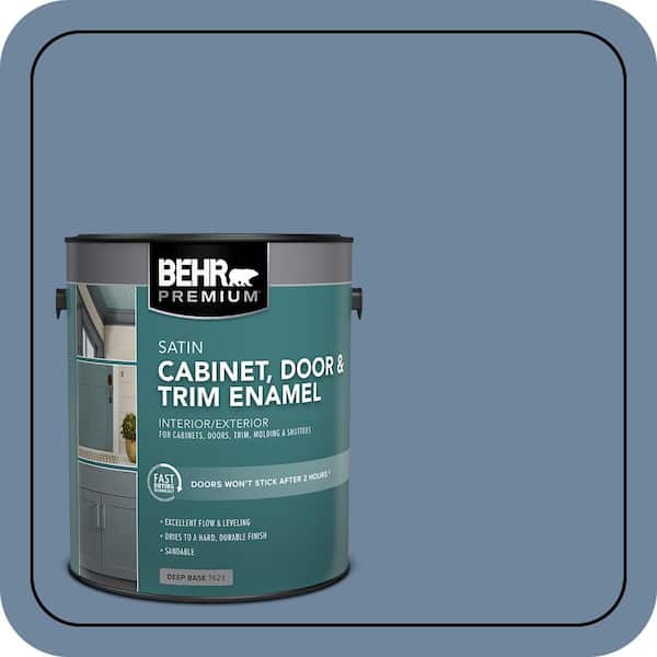 1 gal. #S520-5 Thundercloud Satin Enamel Interior/Exterior Cabinet, Door & Trim Paint
