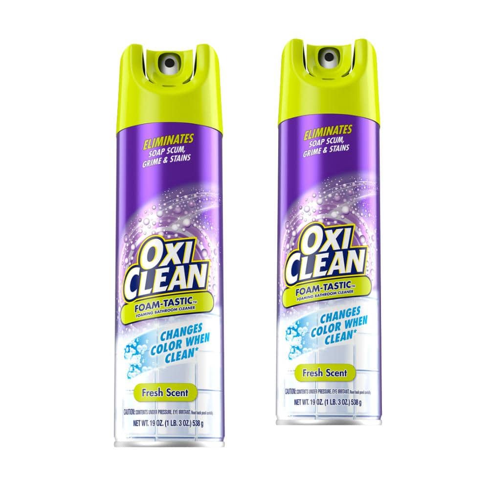 Scrub Free Bathroom Cleaner with Oxi Clean, Lemon Scent, 32 oz
