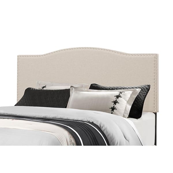 Hillsdale Furniture Kiley Beige Linen Full/Queen Headboard Upholstered Headboard with Frame