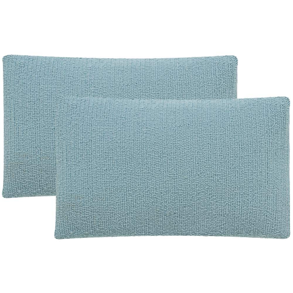 Marine Baby Blue Rectangular Outdoor Throw Pillow Set