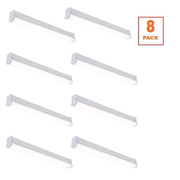 25Pack LED Shop Lights Fixture Tube Strip Ceiling Lights 8FT For Garage
