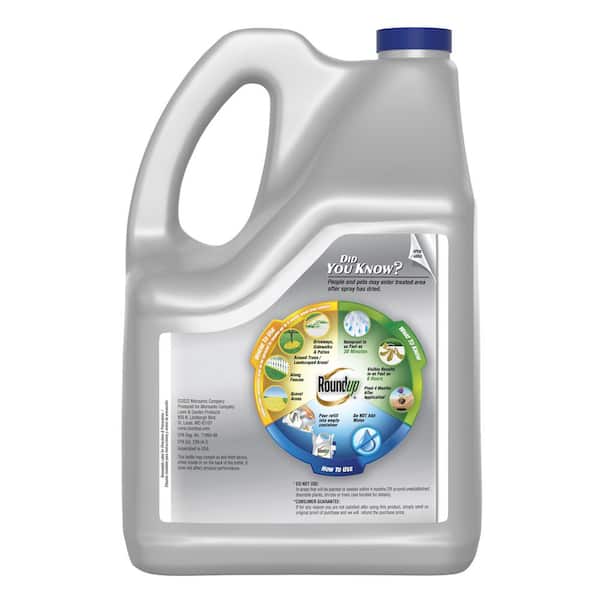 Roundup 1.25 Gal. Dual Action Weed and Grass Killer Plus 4-Month Preventer  Refill 5377704 - The Home Depot