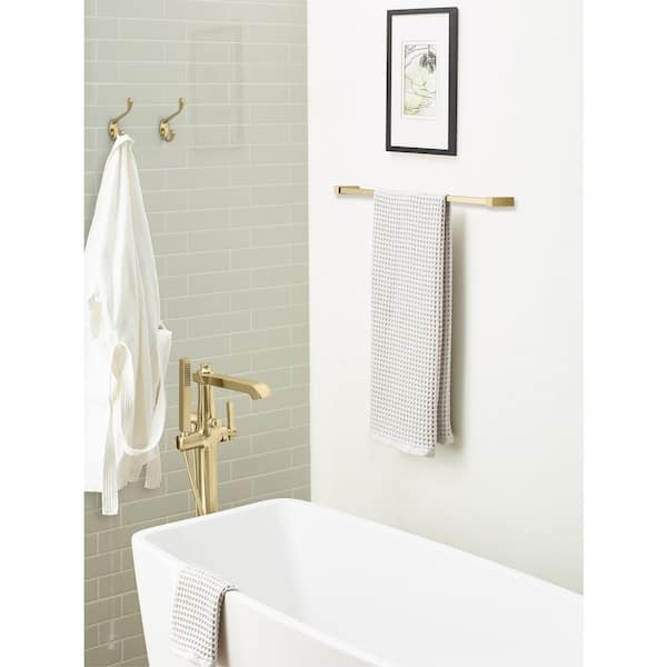 Noble 4-7/16 in. L Golden Champagne Double Prong Wall Hook