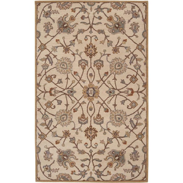 Livabliss Albi Taupe 8 ft. x 10 ft. Indoor Area Rug