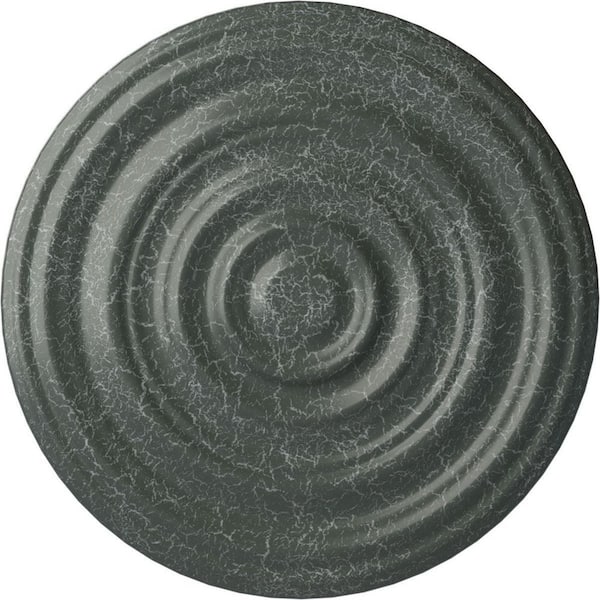 Ekena Millwork 1-1/2" x 29-1/8" x 29-1/8" Polyurethane Carton Smooth Ceiling Moulding, Athenian Green Crackle
