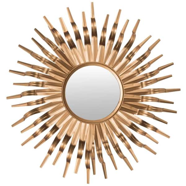 SAFAVIEH Sun 36 in. x 36. in Framed Mirror