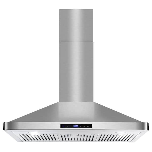 36 in. Vista Collection 380 CFM Ducted Wall Mount Range Hood, Touch Controls, LED Lights, Stainless Steel